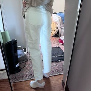 Madewell - the dad jean - ivory color